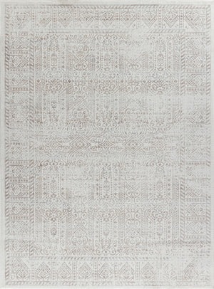 MAKITA Tapis Vintage - Tapis Persan, Salon, Chambre - Tapis Traditionnel Oriental, Poils Courts, Doux, Durable - Brun, Ivoire, Gris