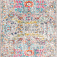 OLIVIA Tapis Vintage - Tapis Persan, Couloir, Salon, Chambre - Tapis Traditionnel Oriental, Poils Courts, Doux - Multicolore, Gris