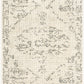 HERITAGECREEK Tapis Vintage - Tapis Persan, Couloir, Salon, Chambre - Tapis Traditionnel Oriental, Poils Courts, Doux - Ivoire, Gris