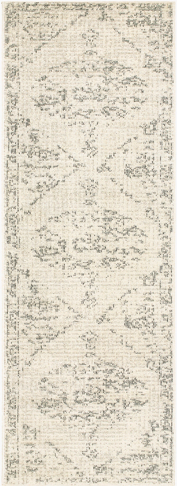 HERITAGECREEK Tapis Vintage - Tapis Persan, Couloir, Salon, Chambre - Tapis Traditionnel Oriental, Poils Courts, Doux - Ivoire, Gris