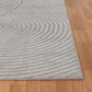 DOANLD Tapis Scandinave Intérieur, Extérieur - Tapis Moderne, Salon, Chambre, Terrasse, Balcon - Tapis Bohème, Poils Courts, Doux - Gris