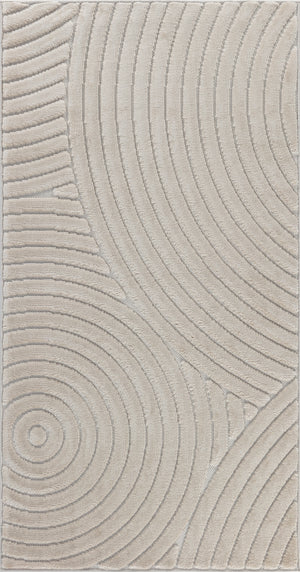 DOANLD Tapis Scandinave Intérieur, Extérieur - Tapis Moderne, Salon, Chambre, Terrasse, Balcon - Tapis Bohème, Poils Doux - Beige