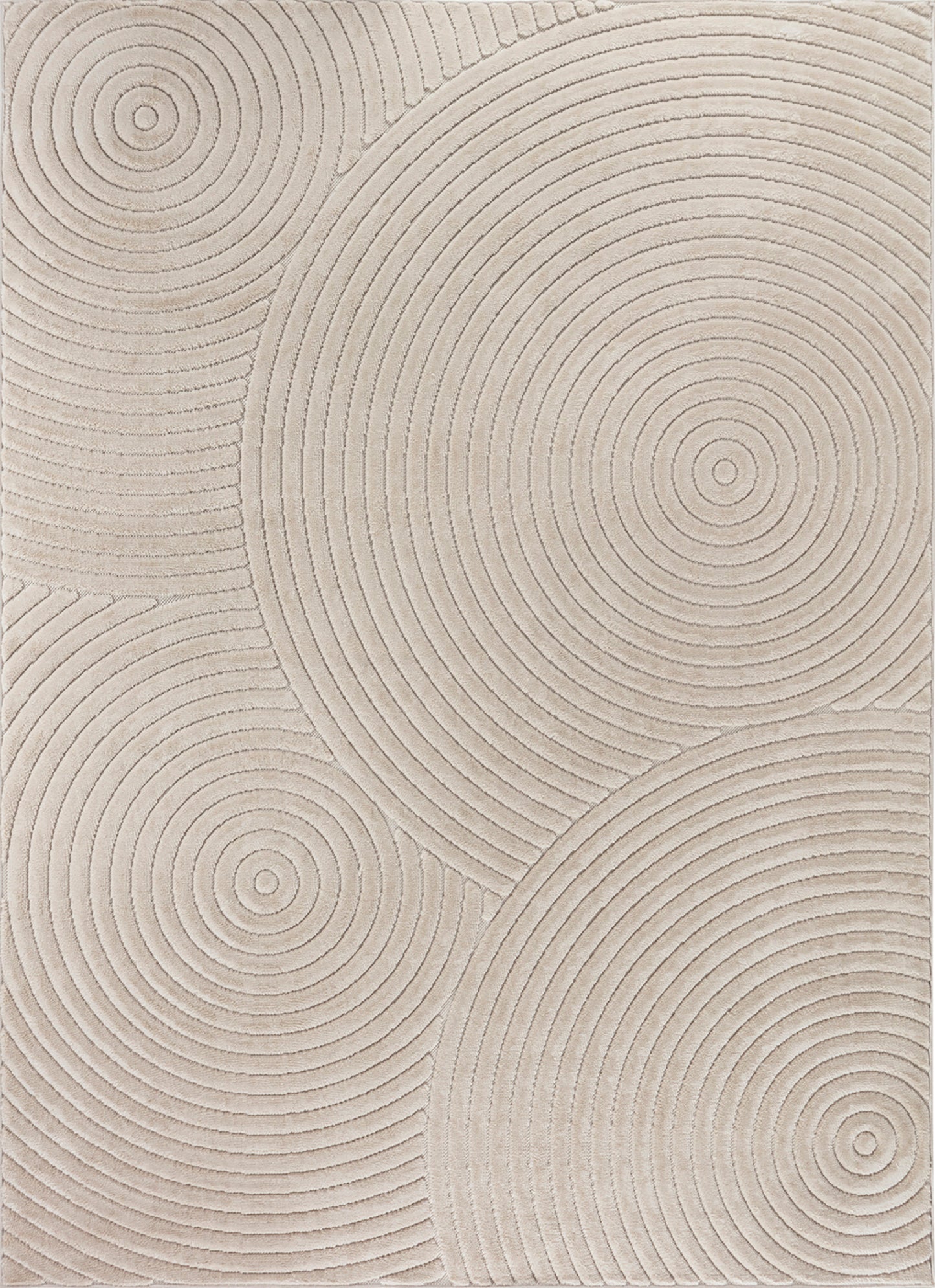 DOANLD Tapis Scandinave Intérieur, Extérieur - Tapis Moderne, Salon, Chambre, Terrasse, Balcon - Tapis Bohème, Poils Doux - Beige