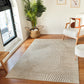 DOANLD Tapis Scandinave Intérieur, Extérieur - Tapis Moderne, Salon, Chambre, Terrasse, Balcon - Tapis Bohème, Poils Doux - Beige