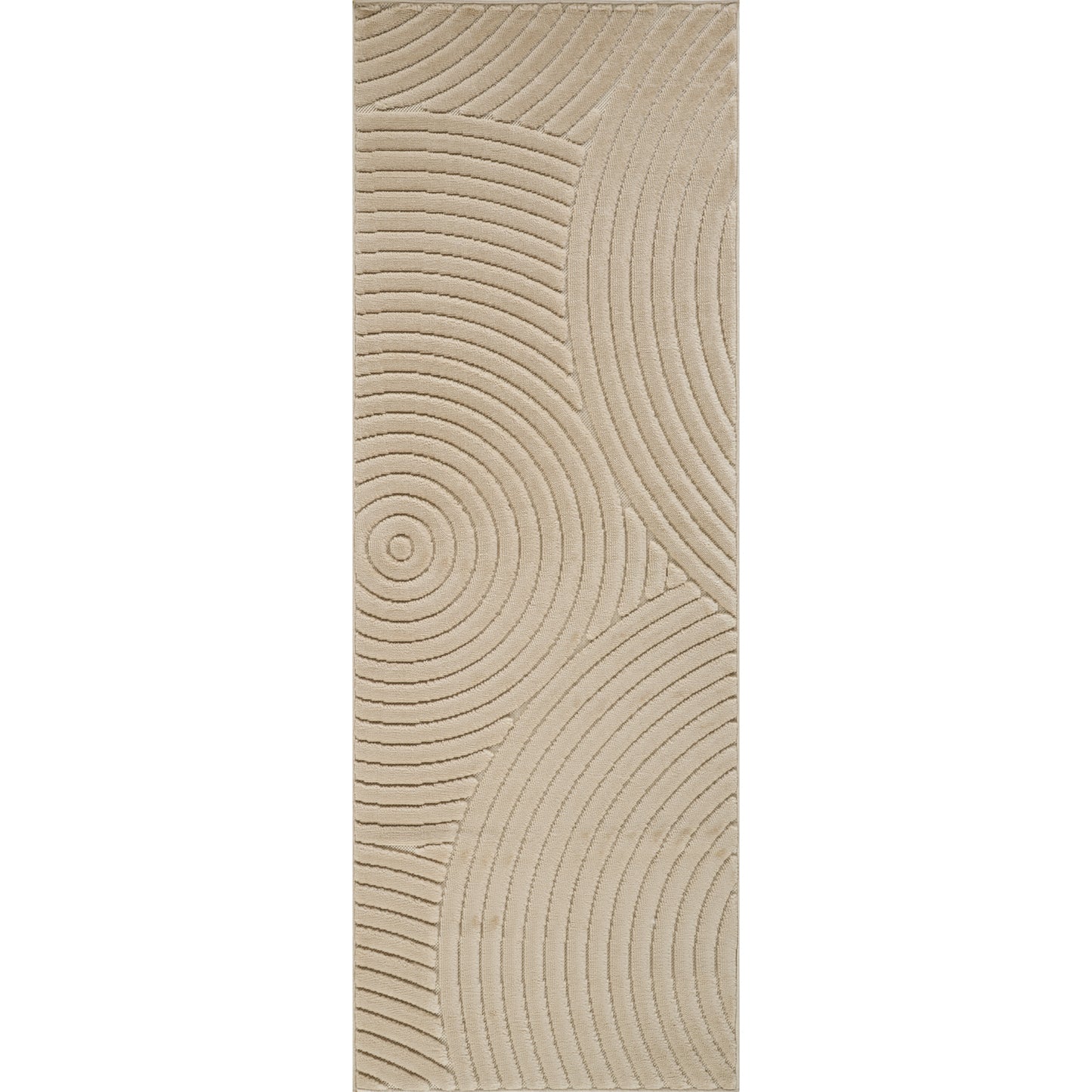 DOANLD Tapis Scandinave Intérieur, Extérieur - Tapis Moderne, Salon, Chambre, Terrasse, Balcon - Tapis Bohème, Poils Doux - Beige