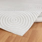 DOANLD Tapis Scandinave Intérieur, Extérieur - Tapis Moderne, Salon, Chambre, Terrasse, Balcon - Tapis Bohème, Poils Doux - Blanc