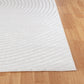 DEKOTA Tapis Scandinave Intérieur, Extérieur - Tapis Moderne, Salon, Chambre, Terrasse, Balcon - Tapis Bohème, Poils Doux - Blanc