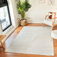 DEKOTA Tapis Scandinave Intérieur, Extérieur - Tapis Moderne, Salon, Chambre, Terrasse, Balcon - Tapis Bohème, Poils Doux - Blanc