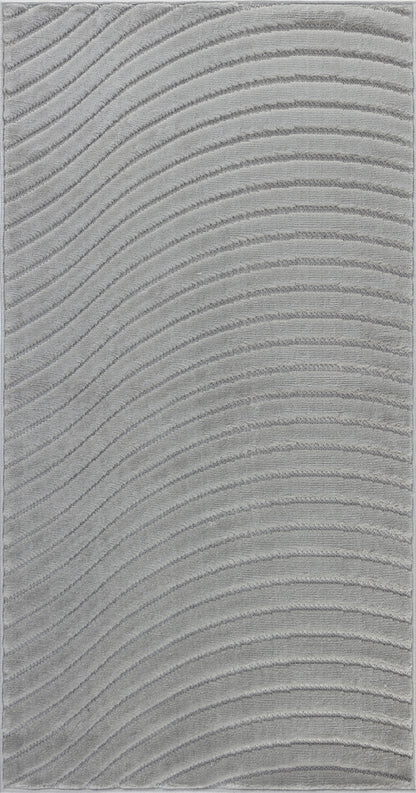 FEDRICK Tapis Scandinave Intérieur, Extérieur - Tapis Moderne, Salon, Chambre, Terrasse, Balcon - Tapis Bohème, Poils Doux - Gris