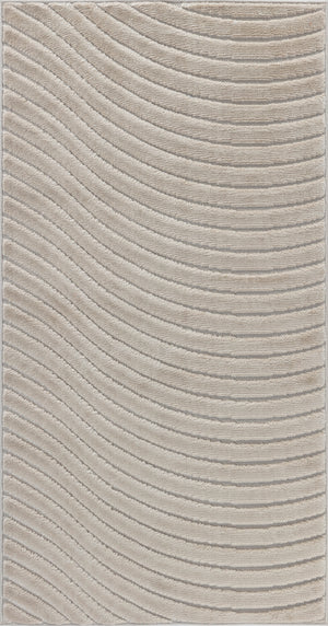 FEDRICK Tapis Scandinave Intérieur, Extérieur - Tapis Moderne, Salon, Chambre, Terrasse, Balcon - Tapis Bohème, Poils Doux - Beige