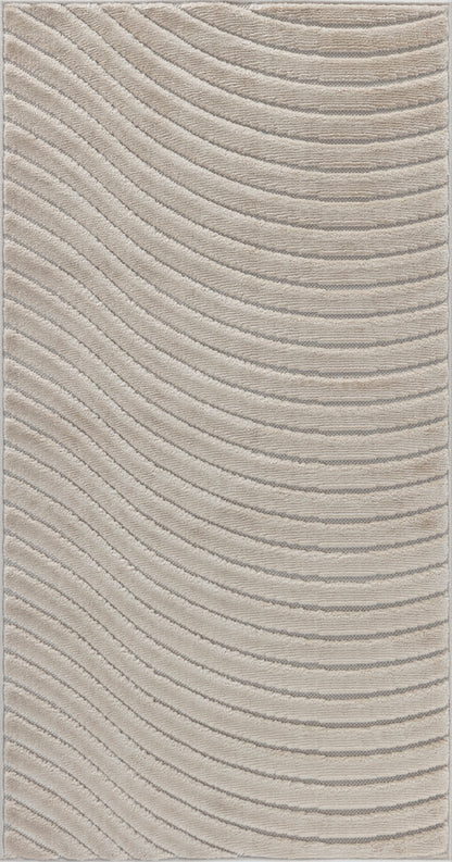 FEDRICK Tapis Scandinave Intérieur, Extérieur - Tapis Moderne, Salon, Chambre, Terrasse, Balcon - Tapis Bohème, Poils Doux - Beige