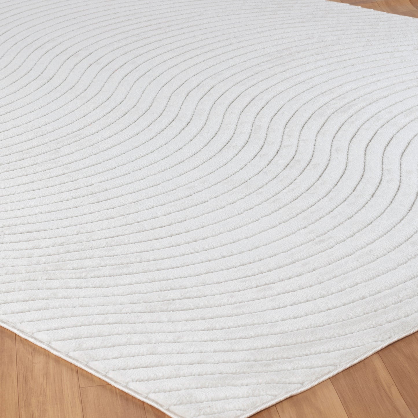 FEDRICK Tapis Scandinave Intérieur, Extérieur - Tapis Moderne, Salon, Chambre, Terrasse, Balcon - Tapis Bohème, Poils Doux - Blanc