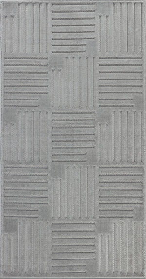 SHIAN Tapis Scandinave Intérieur, Extérieur - Tapis Moderne, Salon, Chambre, Terrasse, Balcon - Tapis Bohème, Poils Courts, Doux - Gris