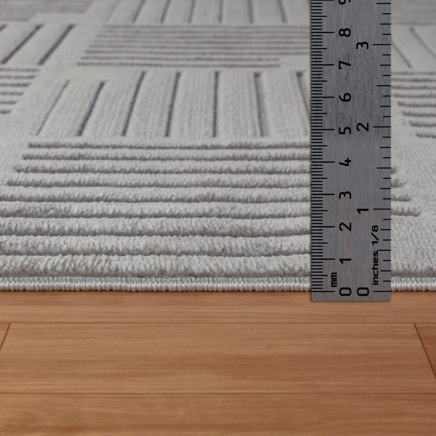 SHIAN Tapis Scandinave Intérieur, Extérieur - Tapis Moderne, Salon, Chambre, Terrasse, Balcon - Tapis Bohème, Poils Courts, Doux - Gris