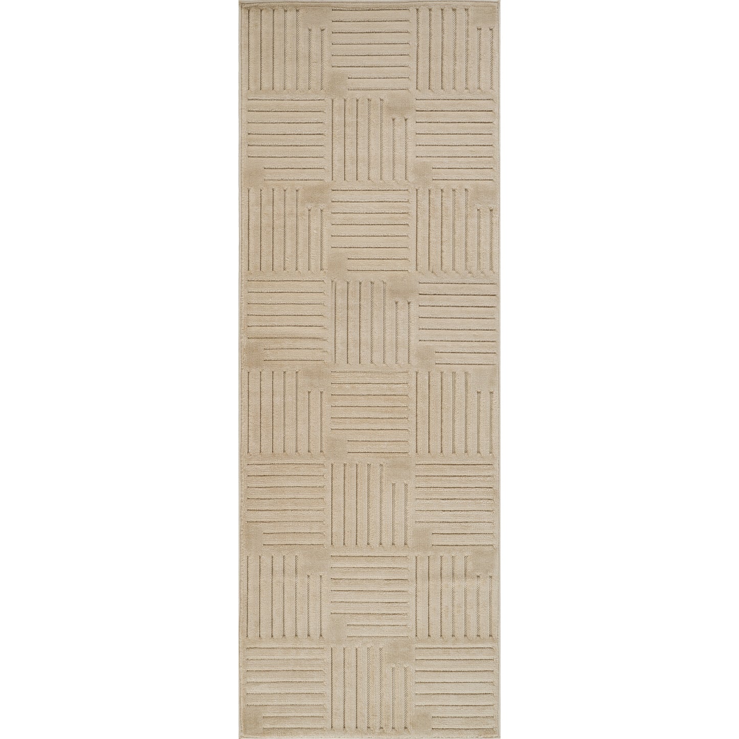 SHIAN Tapis Scandinave Intérieur, Extérieur - Tapis Moderne, Salon, Chambre, Terrasse, Balcon - Tapis Bohème, Poils Courts, Doux - Beige