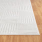 SHIAN Tapis Scandinave Intérieur, Extérieur - Tapis Moderne, Salon, Chambre, Terrasse, Balcon - Tapis Bohème, Poils Courts, Doux - Blanc