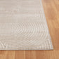 TIYA Tapis Scandinave Intérieur, Extérieur - Tapis Moderne, Salon, Chambre, Terrasse, Balcon - Tapis Bohème, Poils Courts, Doux - Beige