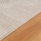 TIYA Tapis Scandinave Intérieur, Extérieur - Tapis Moderne, Salon, Chambre, Terrasse, Balcon - Tapis Bohème, Poils Courts, Doux - Beige