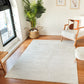 TIYA Tapis Scandinave Intérieur, Extérieur - Tapis Moderne, Salon, Chambre, Terrasse, Balcon - Tapis Bohème, Poils Courts, Doux - Blanc