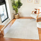 VALERIE Tapis Scandinave Intérieur, Extérieur - Tapis Moderne, Salon, Chambre, Terrasse, Balcon - Tapis Bohème, Poils Doux - Blanc