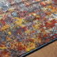 LOIRE Tapis Abstrait - Tapis Moderne, Salon, Chambre - Tapis Design Marbre Moucheté à Poils Courts, Doux, Durable - Multicolore, Bleu