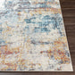 HAARLEM Tapis Abstrait - Tapis Moderne, Salon, Chambre - Tapis Design Marbre Moucheté à Poils Courts, Doux, Durable - Multicolore, Bleu