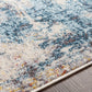 HAARLEM Tapis Abstrait - Tapis Moderne, Salon, Chambre - Tapis Design Marbre Moucheté à Poils Courts, Doux, Durable - Multicolore, Bleu