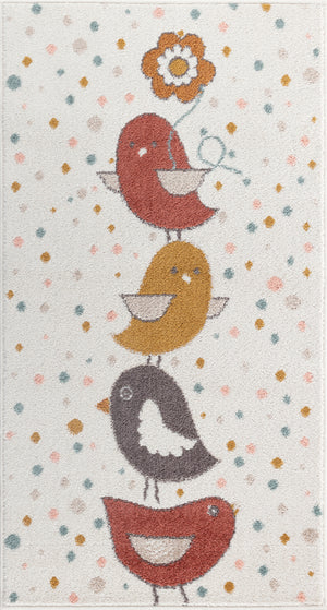 GLENNIS Tapis Enfant - Tapis Chambre, Garçon, Fille, Bébé, Salle de Jeu, Poils Doux, Résistant, Entretien Facile - Jaune, Bleu, Brun