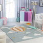 JARAE Tapis Enfant - Tapis Chambre, Garçon, Fille, Bébé, Salle de Jeu, Poils Doux, Résistant, Entretien Facile - Multicolore, Bleu