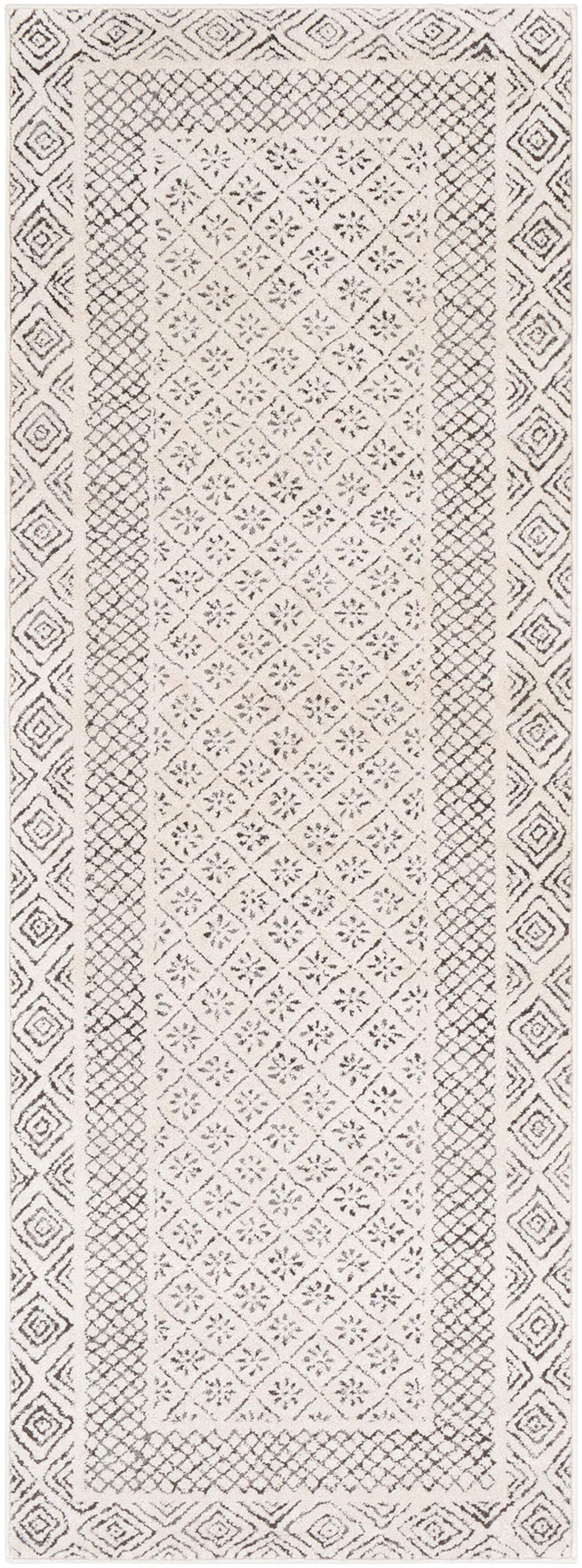 JULIAN Tapis Scandinave - Tapis Moderne, Salon, Chambre - Tapis Contemporain Bohème, Poils Courts, Doux, Entretien Facile - Gris, Beige