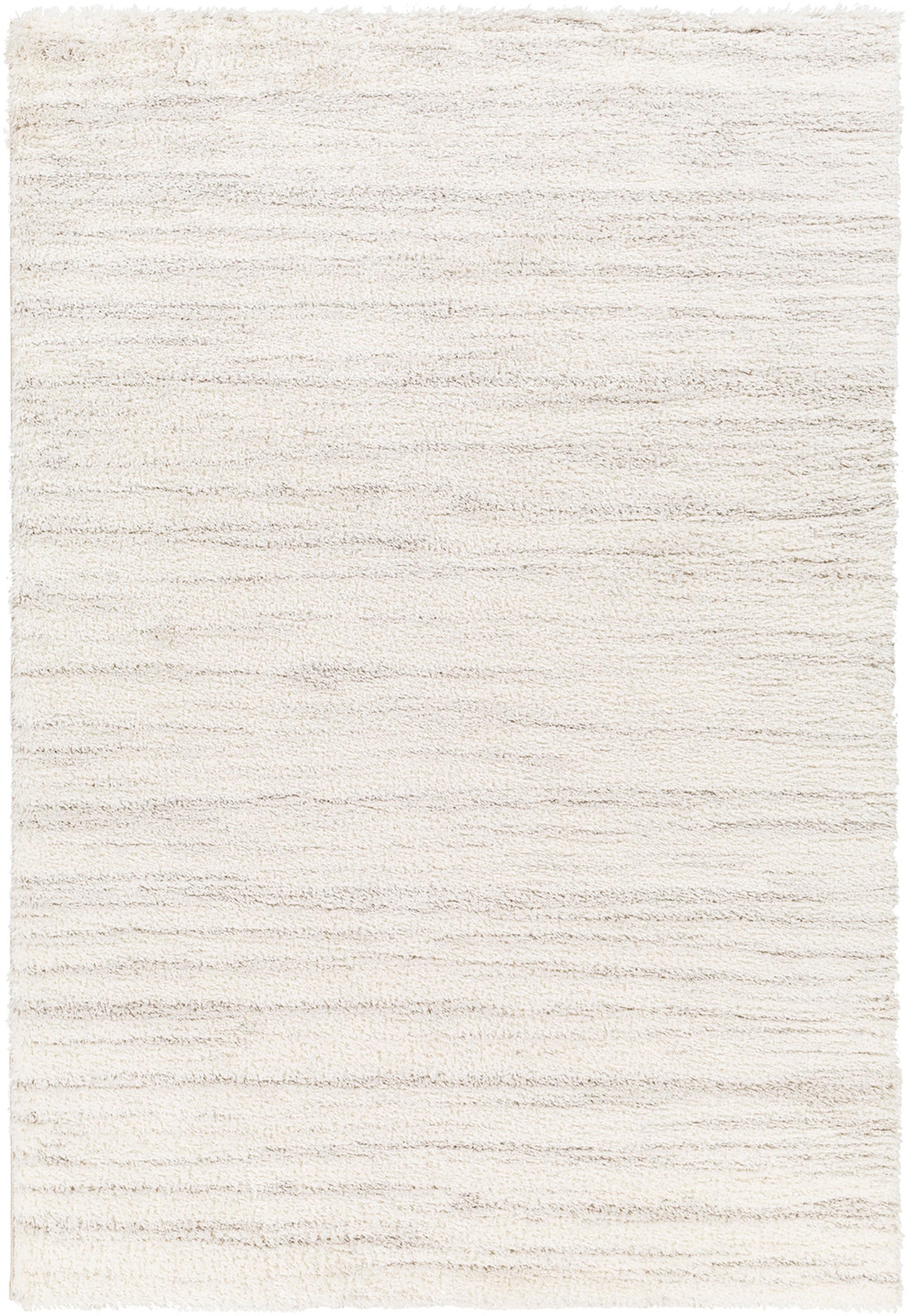 BOYER Tapis Shaggy - Tapis Moderne, Salon, Chambre - Tapis à Poils Longs, Doux, Durable, Moelleux, Entretien Facile - Blanc, Gris