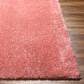 BOXHOLM Shaggy Teppich I Wohnzimmer, Schlafzimmer I Moderner Hochfloriger Teppich, Weicher Langflor Teppich, Plegeleicht I Rosa