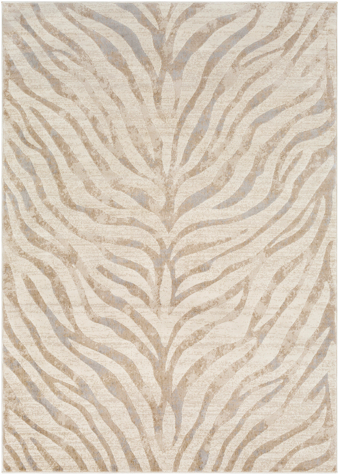 CHAMBERY Tapis Scandinave - Tapis Moderne, Couloir, Salon, Chambre - Tapis Contemporain Bohème, Poils Courts, Doux - Gris, Beige