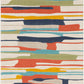 LORIENT Tapis Scandinave - Tapis Moderne, Couloir, Salon, Chambre - Tapis Contemporain, Poils Courts, Doux - Multicolore, Orange