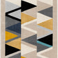 DOMWIER Tapis Scandinave - Tapis Moderne, Couloir, Salon, Chambre - Tapis Contemporain, Poils Courts, Doux, Durable - Multicolore, Gris