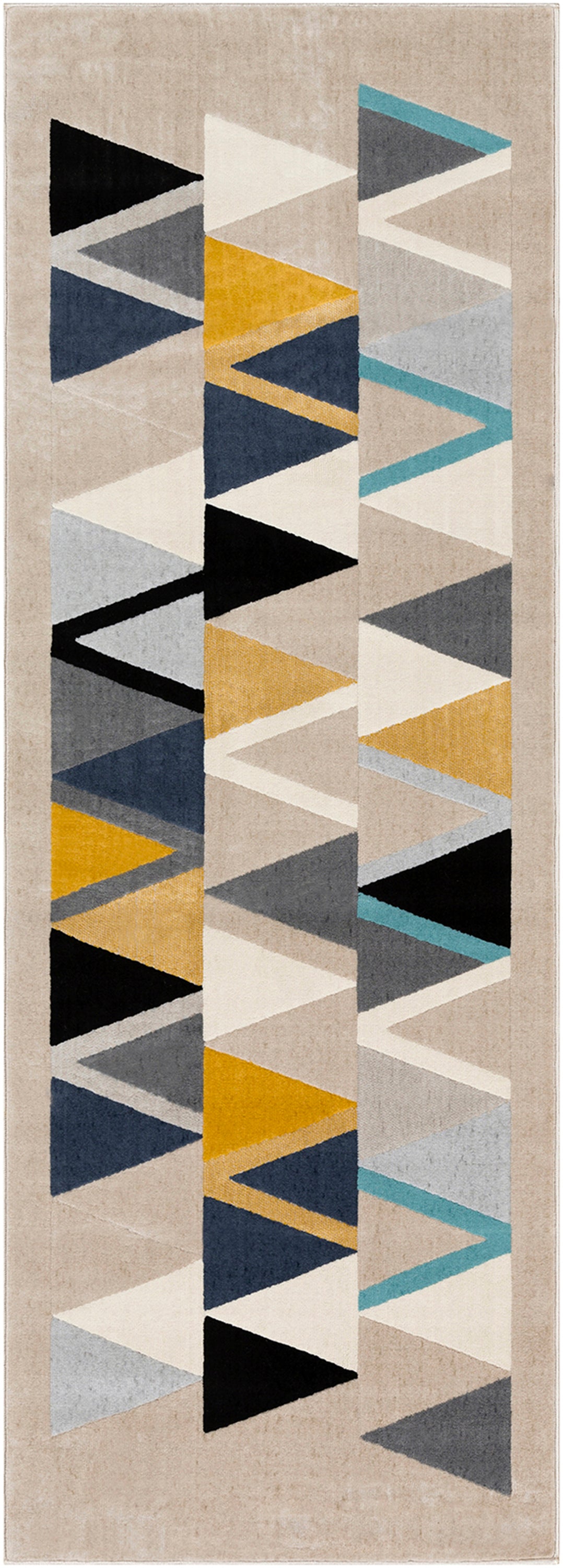 DOMWIER Tapis Scandinave - Tapis Moderne, Couloir, Salon, Chambre - Tapis Contemporain, Poils Courts, Doux, Durable - Multicolore, Gris