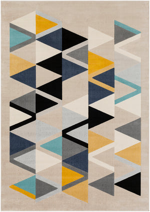 DOMWIER Tapis Scandinave - Tapis Moderne, Couloir, Salon, Chambre - Tapis Contemporain, Poils Courts, Doux, Durable - Multicolore, Gris