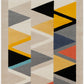 DOMWIER Tapis Scandinave - Tapis Moderne, Couloir, Salon, Chambre - Tapis Contemporain, Poils Courts, Doux, Durable - Multicolore, Beige