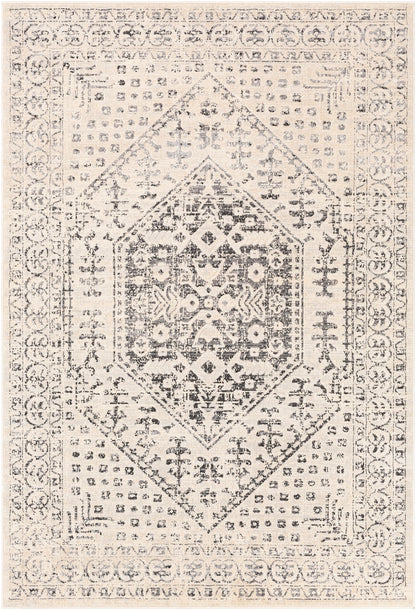 WARNS Tapis Vintage - Tapis Persan, Couloir, Salon, Chambre - Tapis Traditionnel Oriental, Poils Courts, Doux, Durable - Beige, Gris