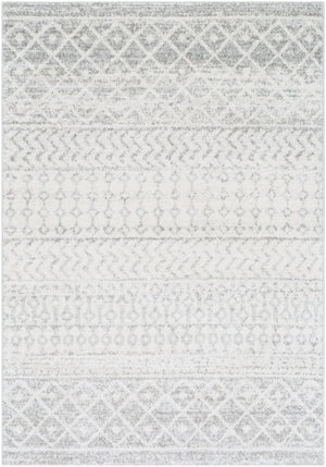 LOUISE Tapis Scandinave - Tapis Moderne, Salon, Chambre - Tapis Contemporain Bohème, Poils Courts, Doux, Entretien Facile - Gris, Blanc