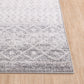 LOUISE Tapis Scandinave - Tapis Moderne, Salon, Chambre - Tapis Contemporain Bohème, Poils Courts, Doux, Entretien Facile - Gris, Blanc