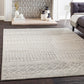 LOUISE Tapis Scandinave - Tapis Moderne, Salon, Chambre - Tapis Contemporain Bohème, Poils Courts, Doux, Entretien Facile - Gris, Blanc