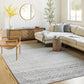 LOUISE Tapis Scandinave - Tapis Moderne, Salon, Chambre - Tapis Contemporain Bohème, Poils Courts, Doux, Entretien Facile - Gris, Blanc