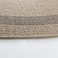 MARCHELLE Outdoor Jute-Look Teppich I In & Outdoor Boho Wetterfest Teppich für den Balkon, Terrasse, Garten, Rund I Beige, Schwarz