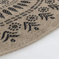 BASSEM Tapis Extérieur Aspect Jute - Tapis Bohème Extérieur et Intérieur, Terrasse, Balcon, Véranda, Salon, Cuisine - Beige, Noir