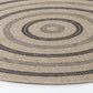 EMIKO Tapis Extérieur Aspect Jute - Tapis Bohème Extérieur et Intérieur, Terrasse, Balcon, Véranda, Patio, Salon, Cuisine - Beige, Noir