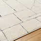 SHERITTA Tapis Scandinave - Tapis Moderne, Salon, Chambre - Tapis Contemporain, Poils Courts, Doux, Entretien Facile - Ivoire, Gris