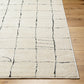 CHELSI Tapis Scandinave - Tapis Moderne, Salon, Chambre - Tapis Contemporain, Poils Courts, Doux, Entretien Facile - Ivoire, Gris