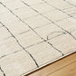 CHELSI Tapis Scandinave - Tapis Moderne, Salon, Chambre - Tapis Contemporain, Poils Courts, Doux, Entretien Facile - Ivoire, Gris