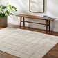 CHELSI Tapis Scandinave - Tapis Moderne, Salon, Chambre - Tapis Contemporain, Poils Courts, Doux, Entretien Facile - Ivoire, Gris